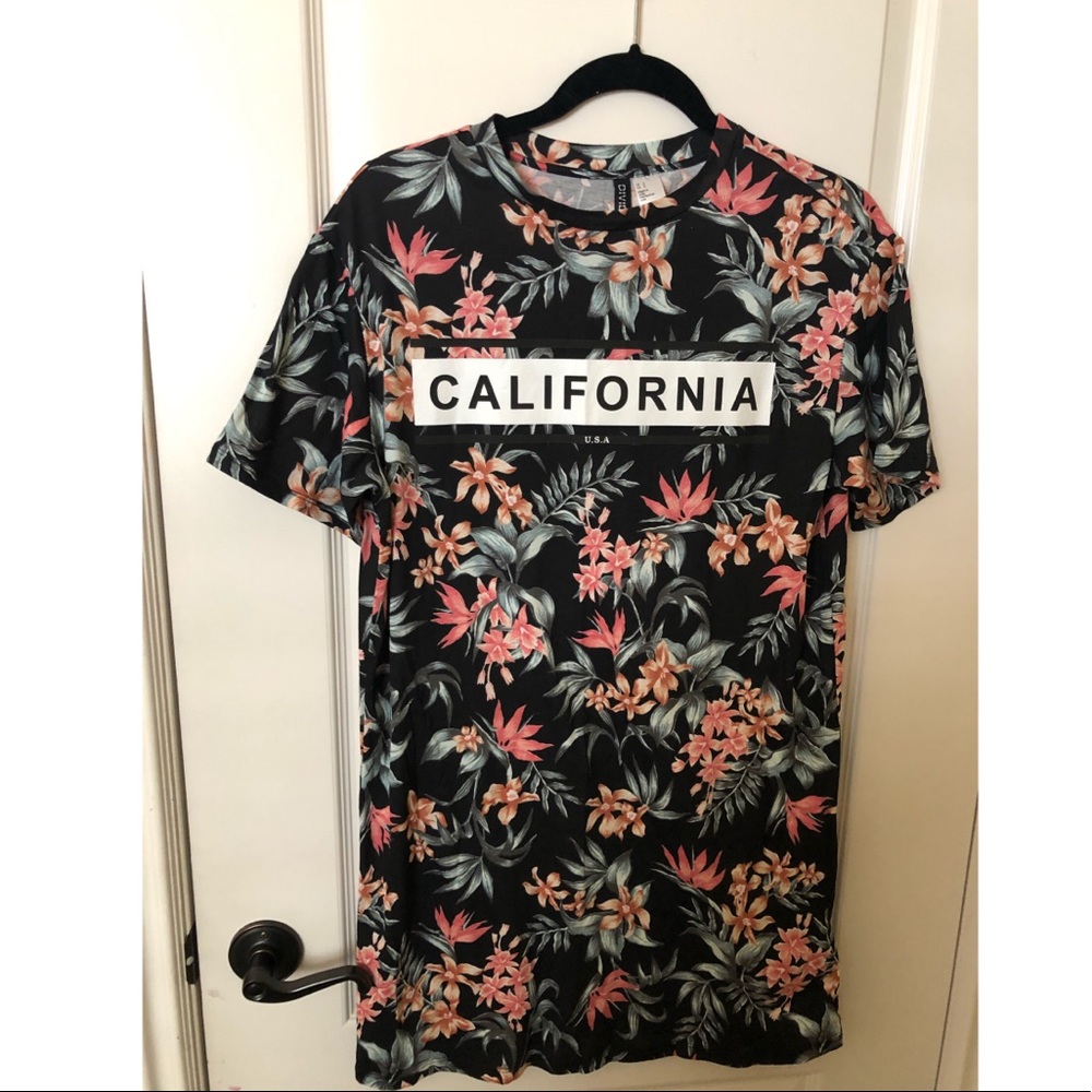 Knee-length Floral Shirt - California